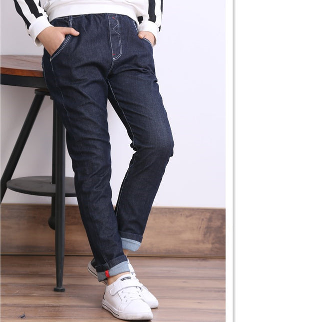 Children's Clothing, Boys' Jeans With Thick Fleece, Winter Children's Casual Wear - 𝓢𝓱𝓸𝓹𝓵𝓮𝓬𝔂