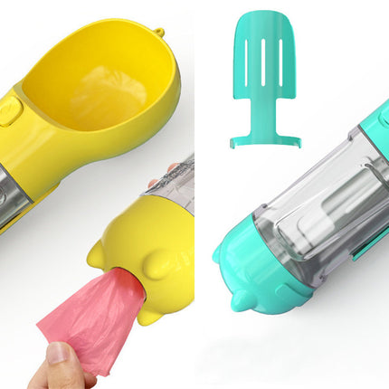 Pet Water Bottle Feeder Bowl Garbage Bag Storage Portable Pet Outdoor Travel 3 In 1 Dog Water Bottle - 𝓢𝓱𝓸𝓹𝓵𝓮𝓬𝔂