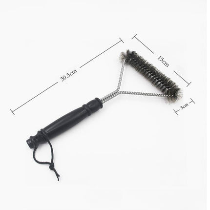 12 inch stainless steel curl cleaning brush BBQ grill brush BBQ professional cleaning wire brush - 𝓢𝓱𝓸𝓹𝓵𝓮𝓬𝔂