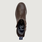 Quebec Waterproof Zip Up Ankle Boots - Brown
