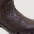 Quebec Waterproof Zip Up Ankle Boots - Brown