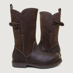 Quebec Waterproof Zip Up Mid Calf Boots - Brown