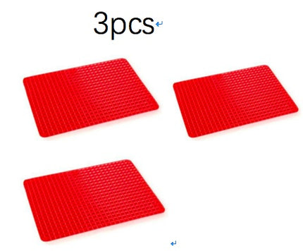 Non-Stick Silicone Pyramid Cooking Mat Baking Mat With Grid Versatile Oven BBQ Cooking Mat Heat-Resistant Mat Kitchen Tools Kitchen Gadgets - 𝓢𝓱𝓸𝓹𝓵𝓮𝓬𝔂