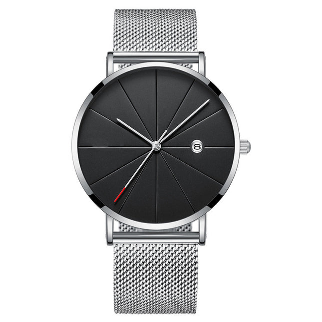 Simple calendar watch male creative waterproof quartz watch - 𝓢𝓱𝓸𝓹𝓵𝓮𝓬𝔂