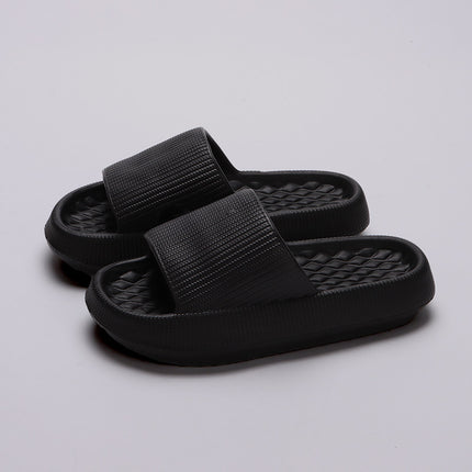 Summer EVA Slippers Solid Color Rhombus Stripe Anti-slip Slippers New Women's Home Shoes - 𝓢𝓱𝓸𝓹𝓵𝓮𝓬𝔂