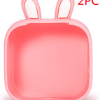 Rabbit ears pink 2PC