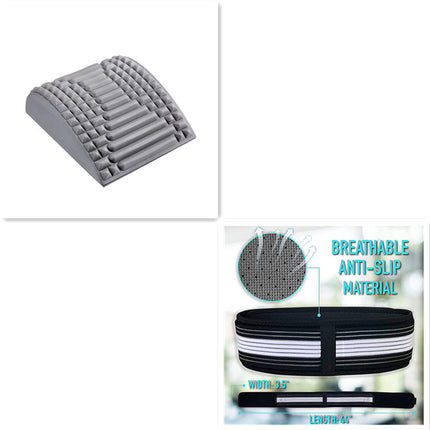 Back Stretcher Pillow Neck Lumbar Support Massager For Neck Waist Back Sciatica Herniated Disc Pain Relief Massage Relaxation - 𝓢𝓱𝓸𝓹𝓵𝓮𝓬𝔂