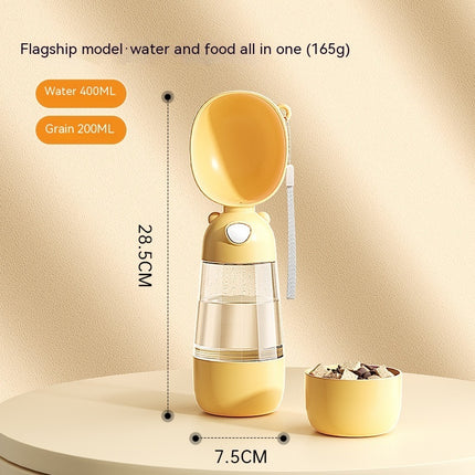 Portable Dog Water Bottle Food And Water Container For Pet Pets Feeder Bowl Outdoor Travel Drinking Bowls Water Dispenser - 𝓢𝓱𝓸𝓹𝓵𝓮𝓬𝔂