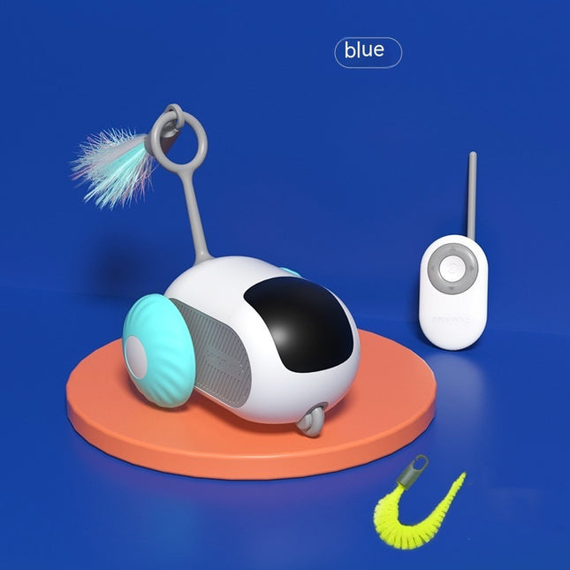 Remote Control Interactive Cat Car Toy USB Charging Chasing Automatic Self-moving Remote Smart Control Car Interactive Cat Toy Pet Products - 𝓢𝓱𝓸𝓹𝓵𝓮𝓬𝔂
