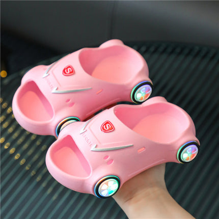 Kids Glowing Slippers Cartoon Car Sandals Children Sandals Anti Slip Boys Girls Luminous Slippers Summer Beach Shoes - 𝓢𝓱𝓸𝓹𝓵𝓮𝓬𝔂
