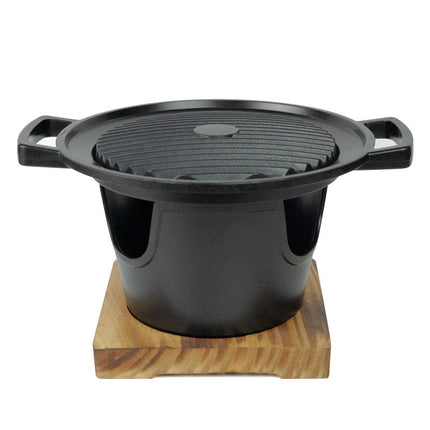 Mini BBQ Grill Alcohol Stove Home Smokeless Barbecue Grill Outdoor BBQ Plate Roasting Meat Tools - 𝓢𝓱𝓸𝓹𝓵𝓮𝓬𝔂