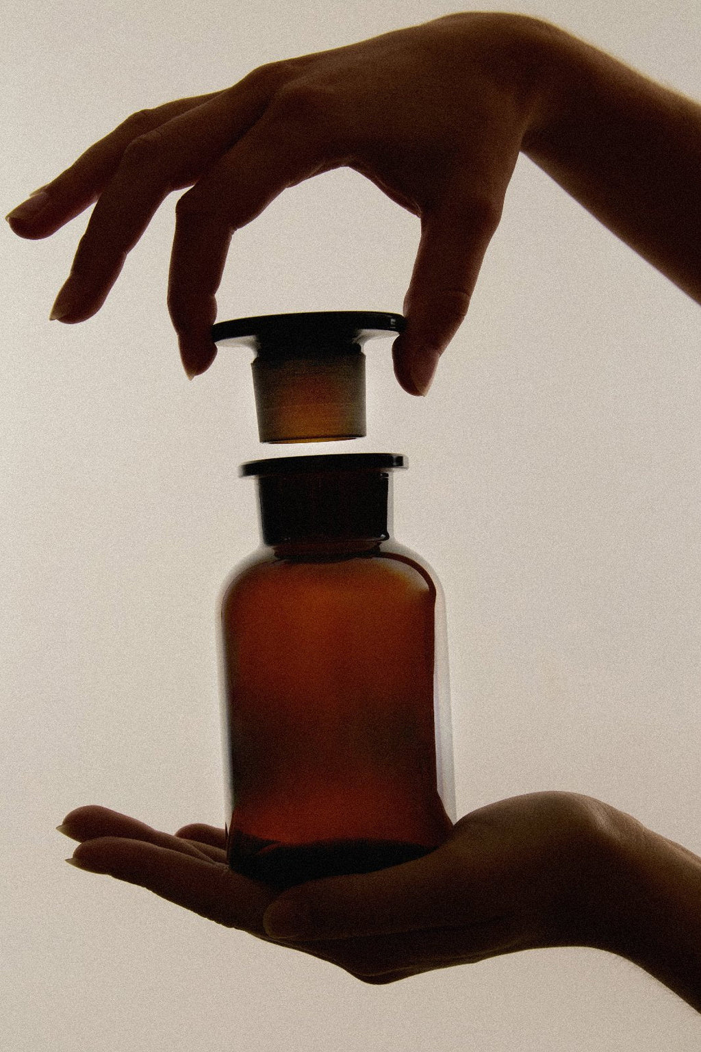 Amber Glass Apothecary Jars