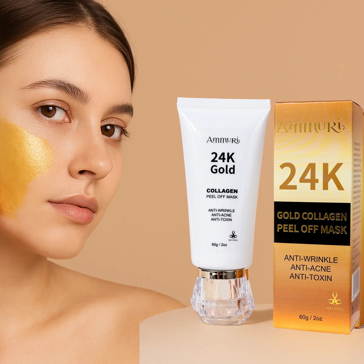 24K Gold Peel-Off Face Mask 60ml | Ammuri