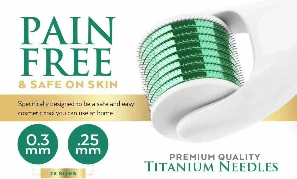 Titanium Derma Roller – 0.2mm, 0.25mm & 0.5mm Options | Ammuri