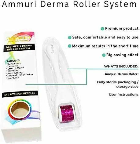 Titanium Derma Roller – 0.2mm, 0.25mm & 0.5mm Options | Ammuri