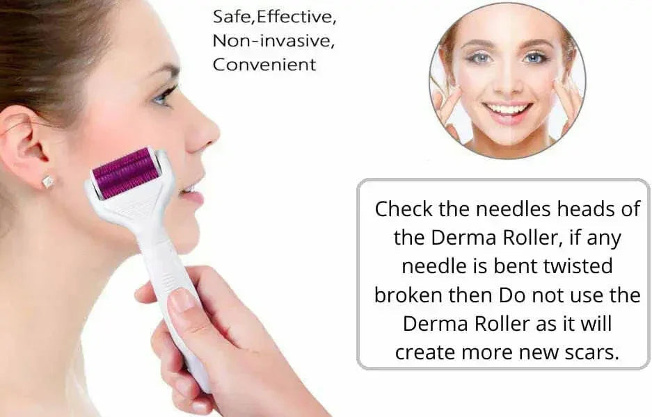 Titanium Derma Roller – 0.2mm, 0.25mm & 0.5mm Options | Ammuri