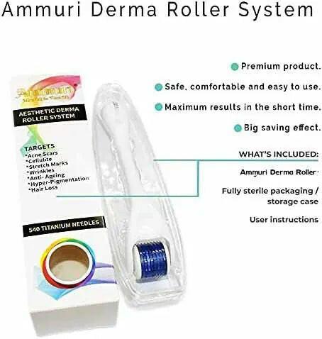 Titanium Derma Roller – 0.2mm, 0.25mm & 0.5mm Options | Ammuri