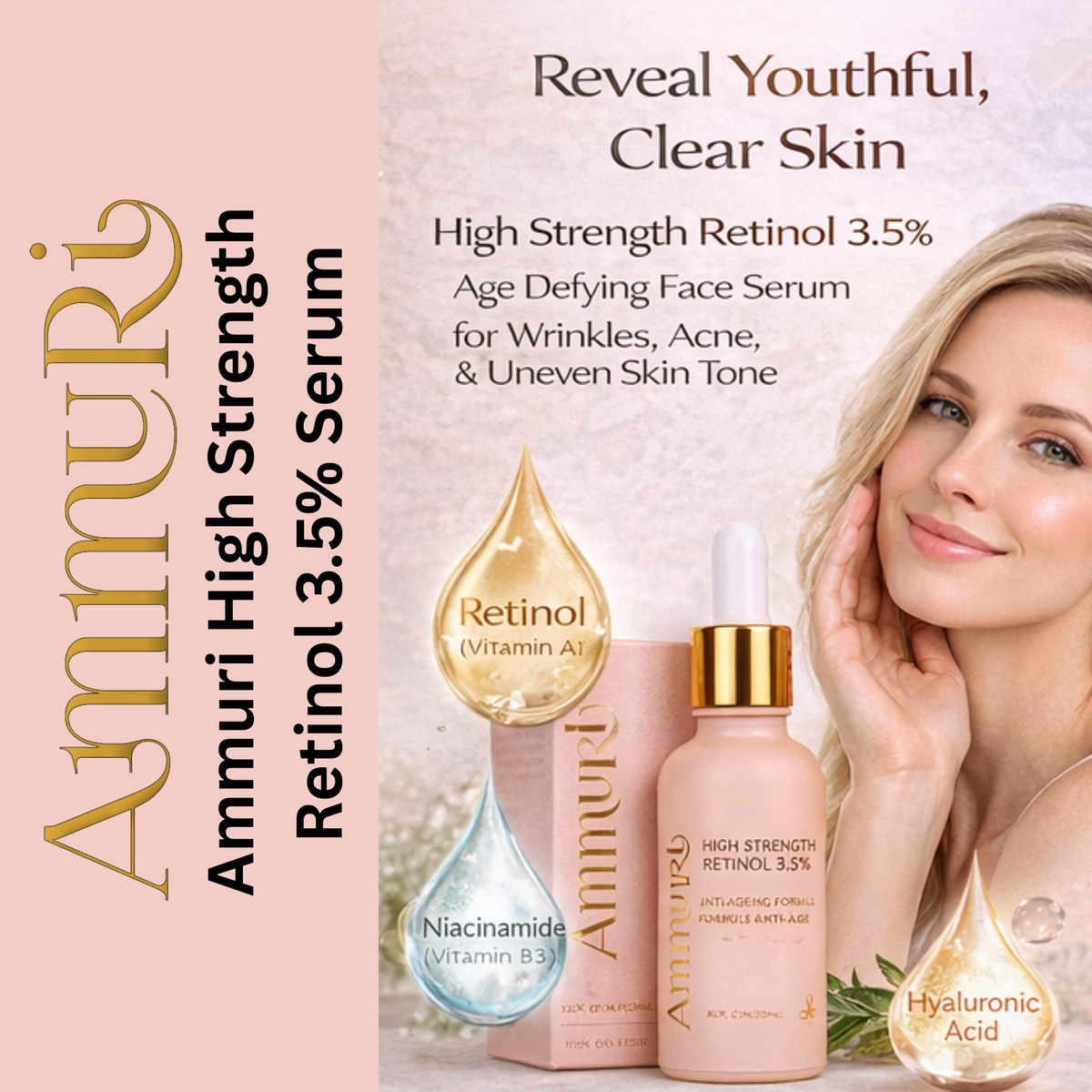 High Strength Retinol 3.5% Serum – Concentrated Formula (30ml) | Ammuri