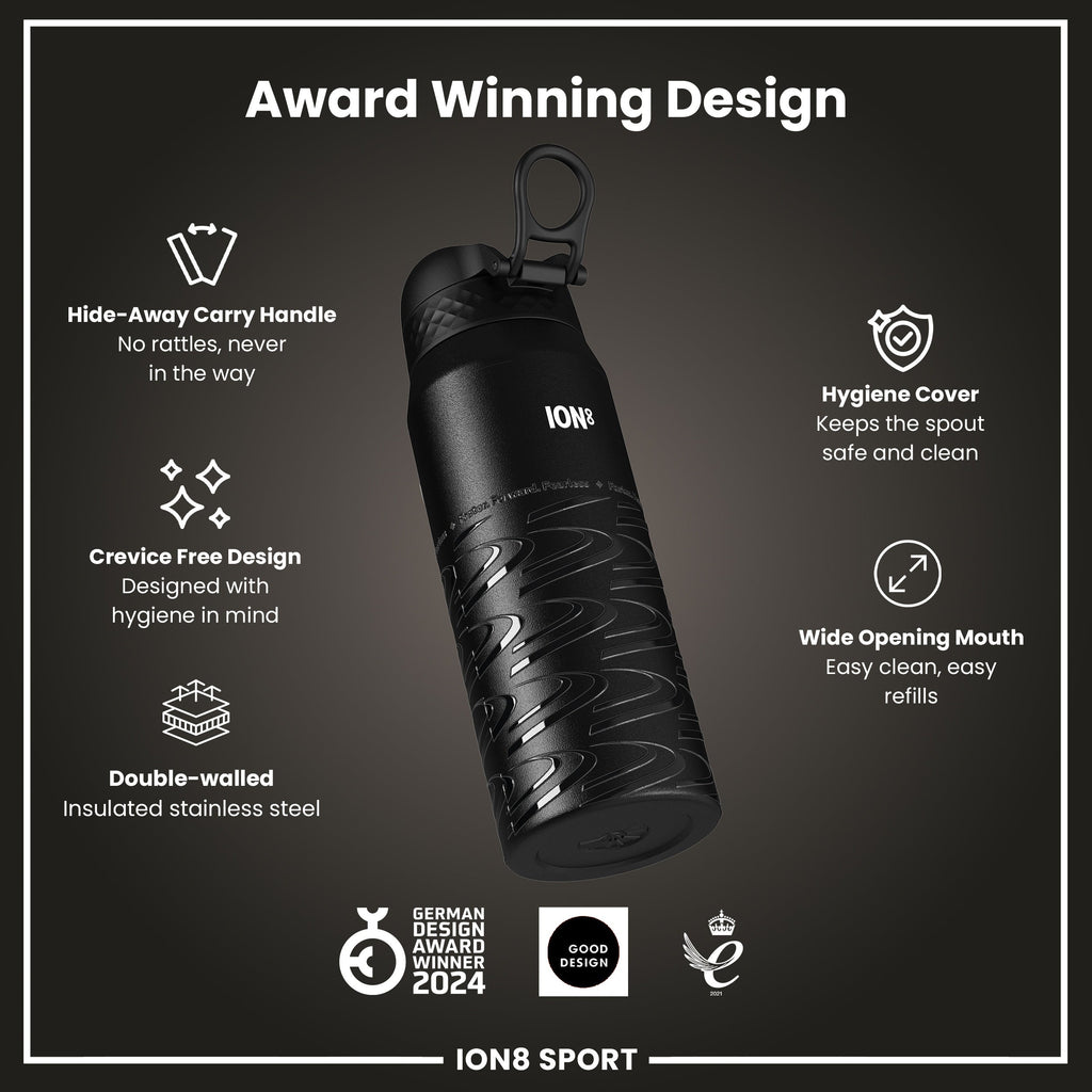 MotoGP x ION8 Insulated Steel Water Bottle, MotoGP Lean, 750ml (24oz)