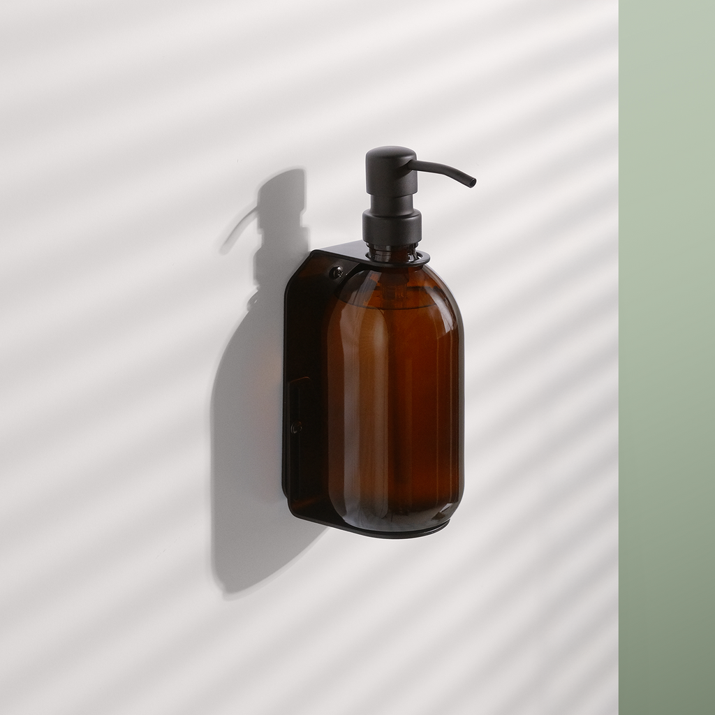Black Single Wall Mounted Soap Dispenser