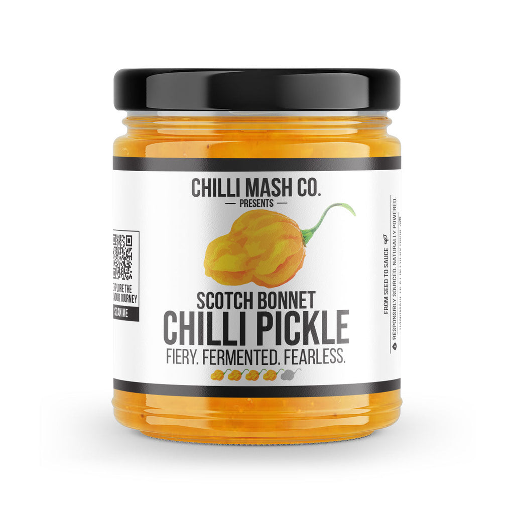 Scotch Bonnet Chilli Pickle | 190g | Chilli Mash Co. | Indian Style Chilli Pickle