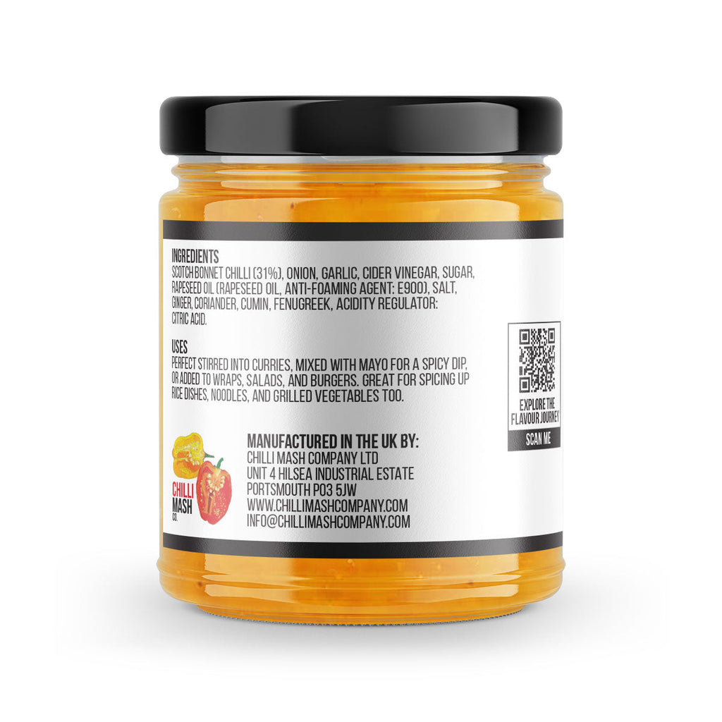 Scotch Bonnet Chilli Pickle | 190g | Chilli Mash Co. | Indian Style Chilli Pickle
