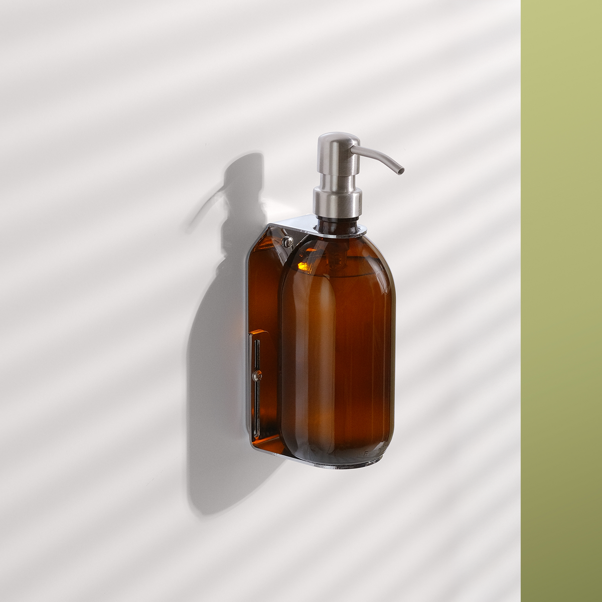 Chrome Single Wall Mounted Soap Dispenser