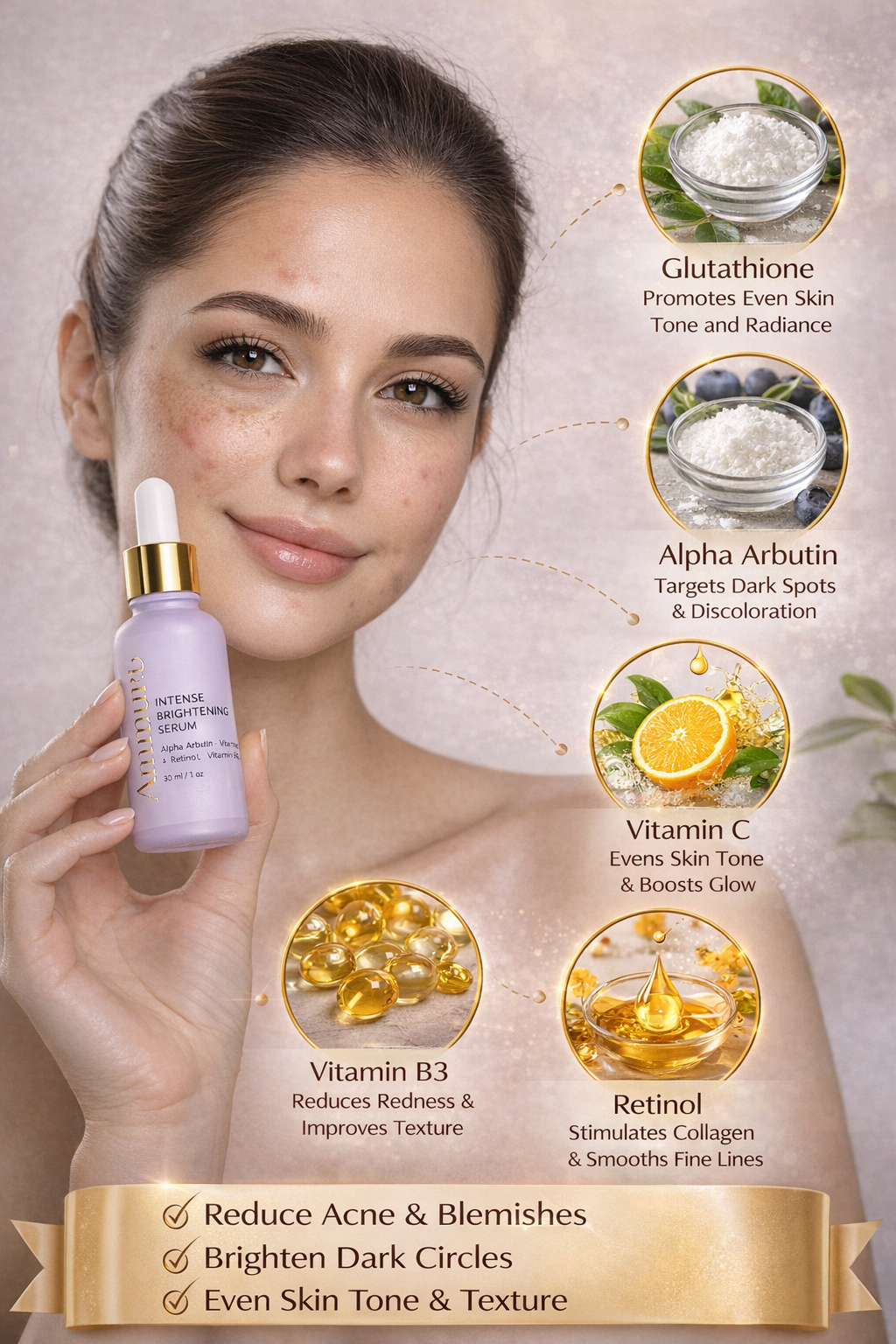 Kojic Acid & Alpha Arbutin Dark Spot Corrector Serum | Ammuri