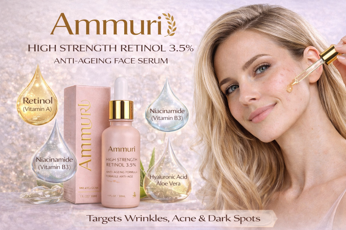 High Strength Retinol 3.5% Serum – Concentrated Formula (30ml) | Ammuri