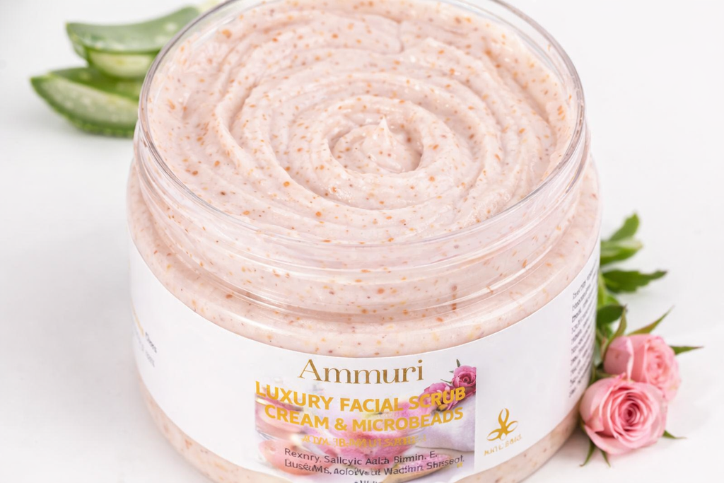 Retinol Facial Scrub & Exfoliating Cream for Smoother-Looking Skin | Ammuri
