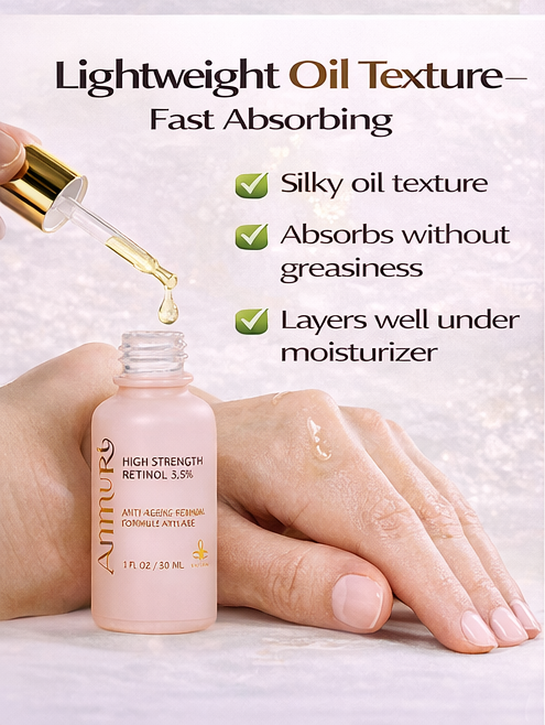 Retinol 3.5% Serum with Hyaluronic Acid & Vitamins (30ml) | Ammuri