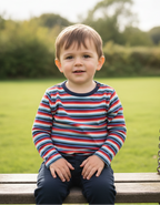 Cara Stripe Cotton Kids Top