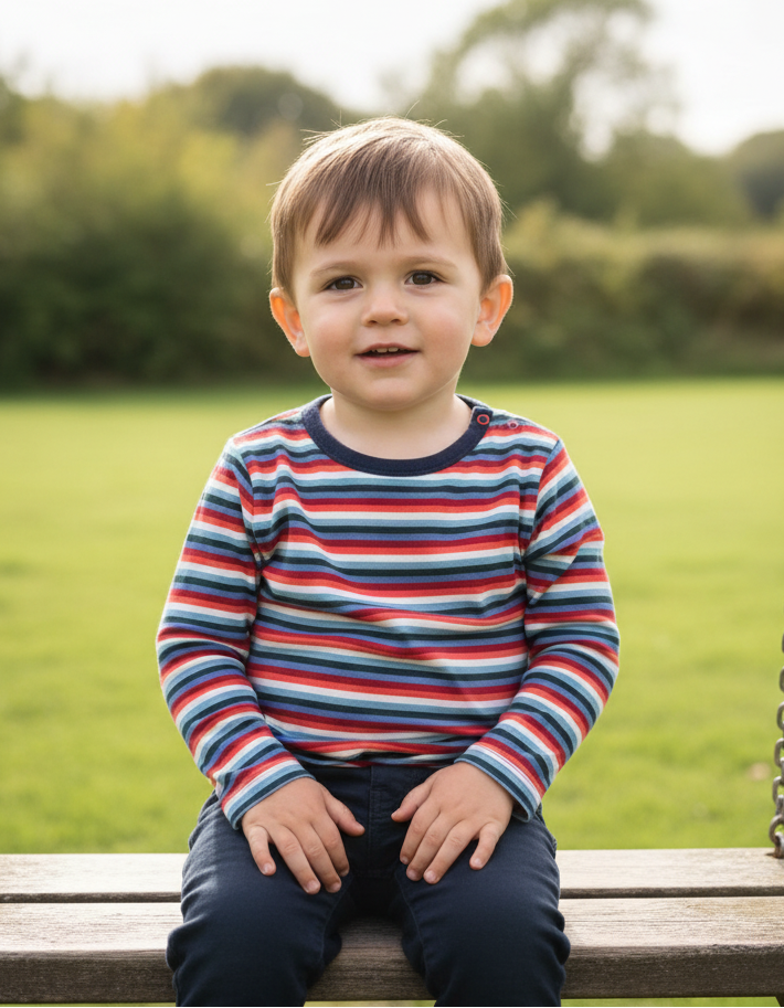 Cara Stripe Cotton Kids Top
