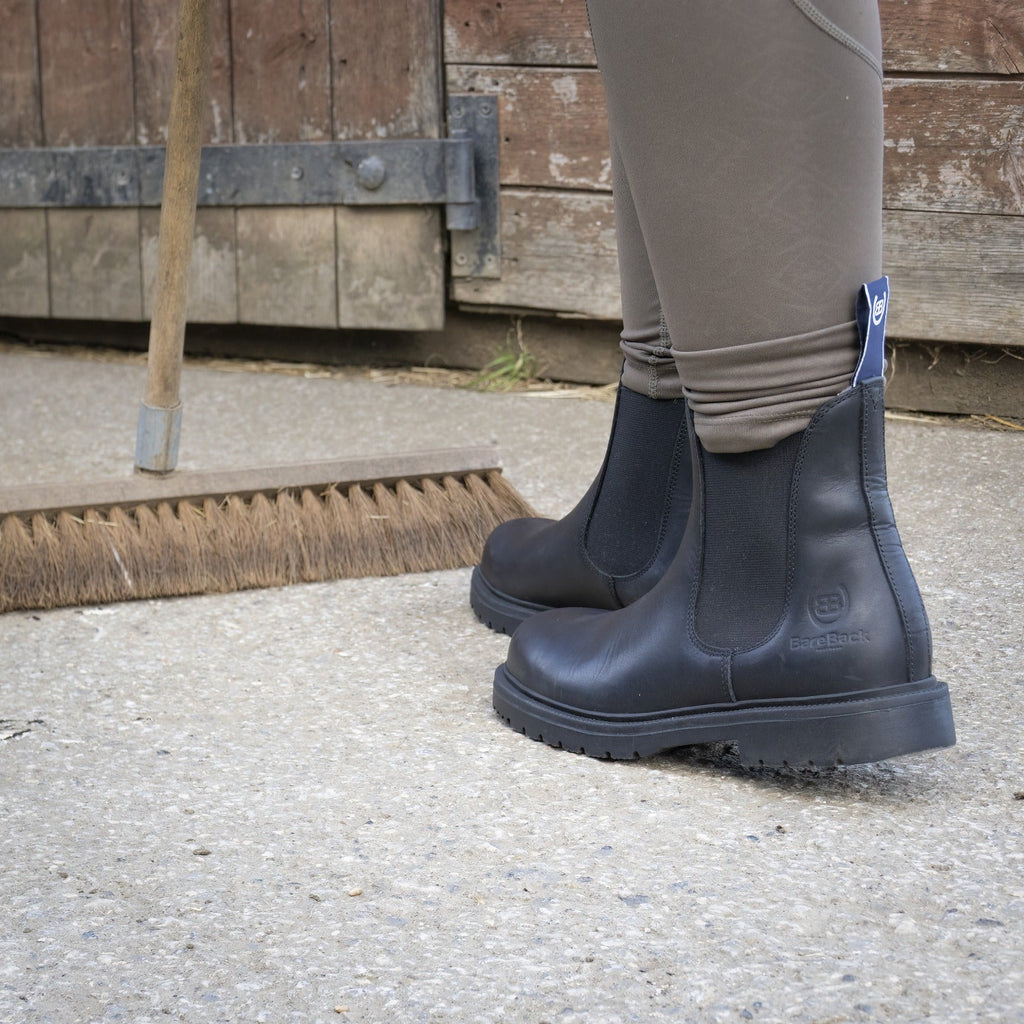 Detroit Steel Toe Cap Work Boots - Black