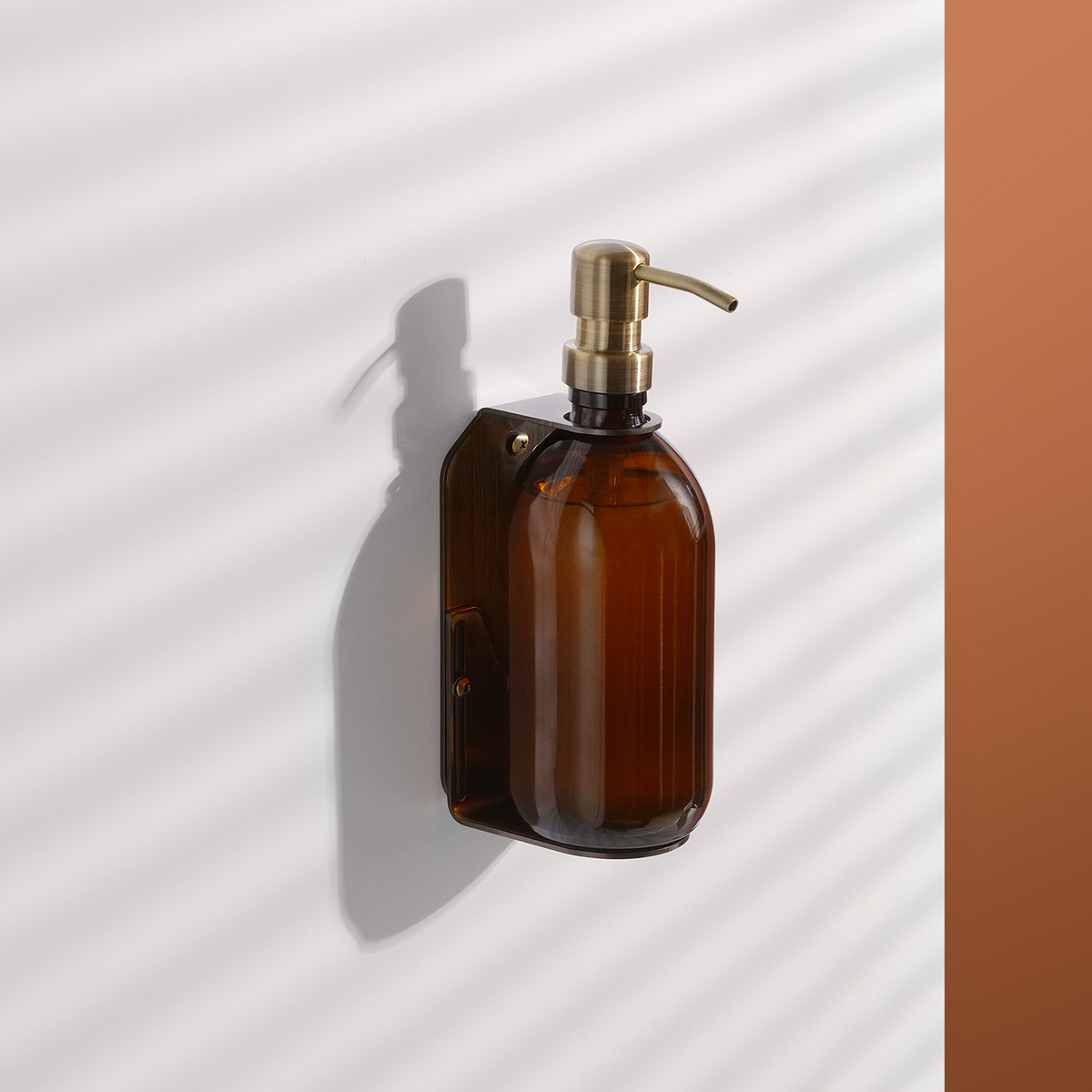 Gold Single Wall Mounted Soap Dispenser