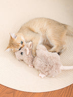 Snuffle Mouse Dog Toy – Nosework Puzzle Plush with Hidden Treat Pockets