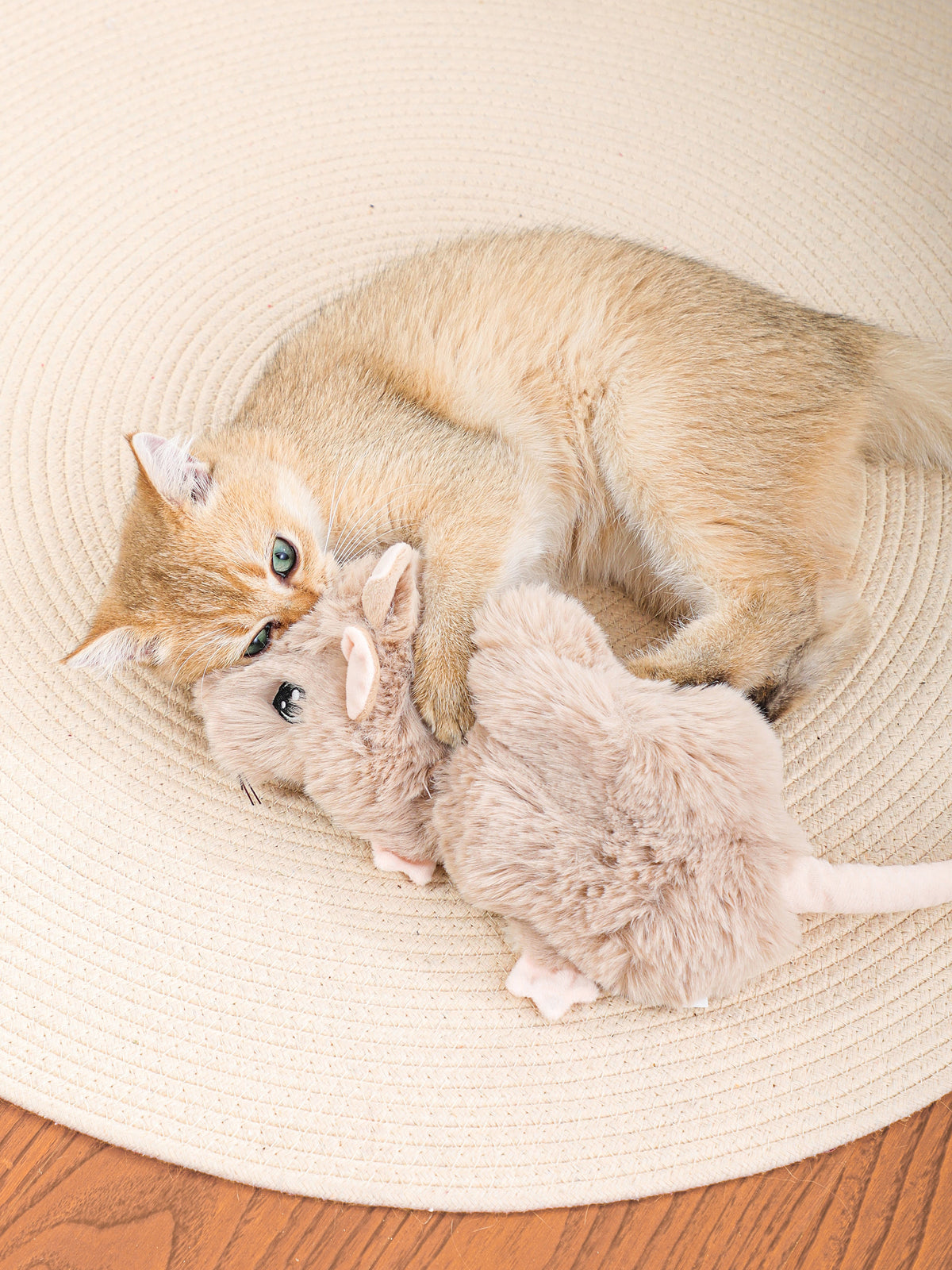 Snuffle Mouse Dog Toy – Nosework Puzzle Plush with Hidden Treat Pockets