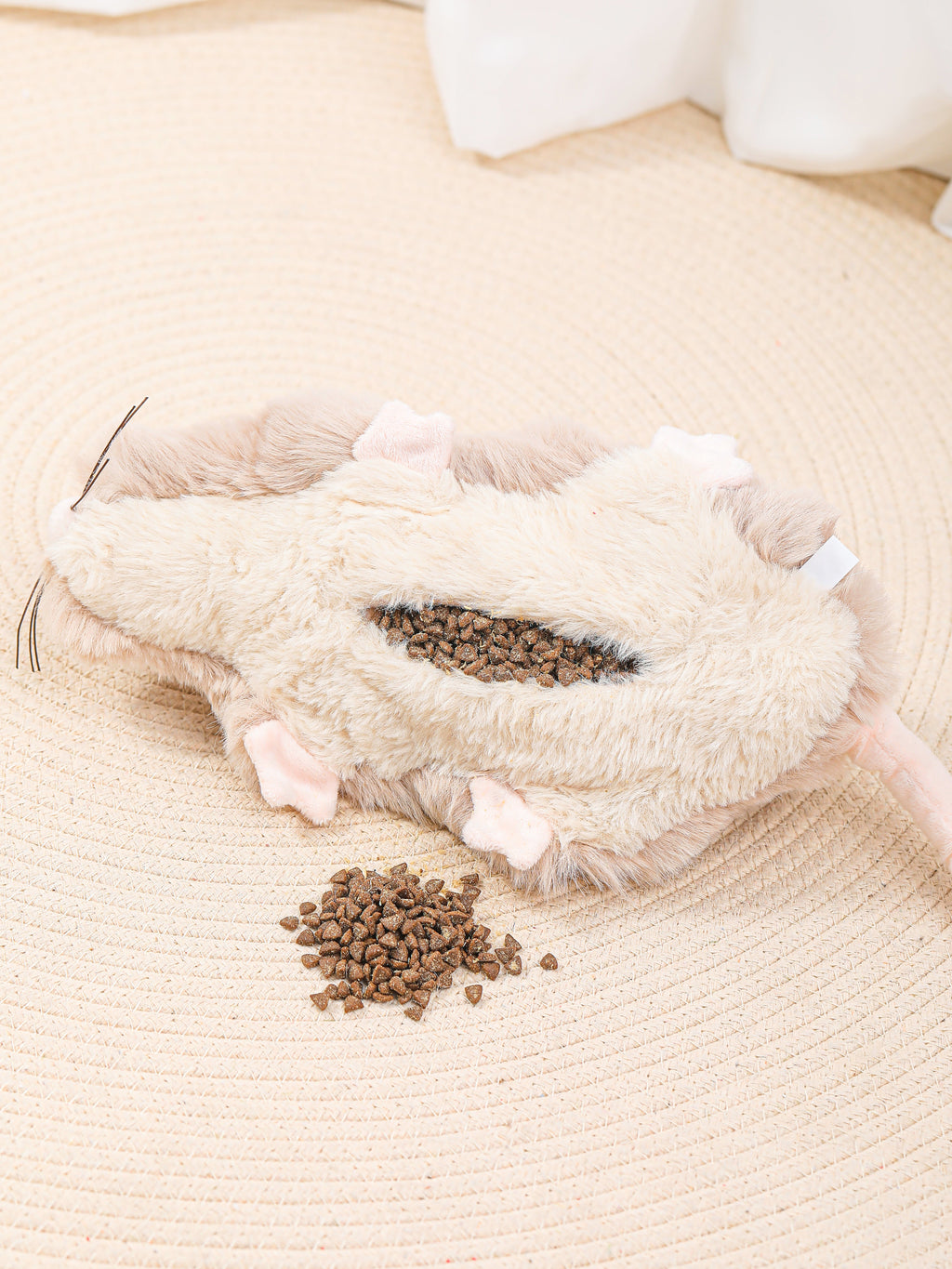Snuffle Mouse Dog Toy – Nosework Puzzle Plush with Hidden Treat Pockets