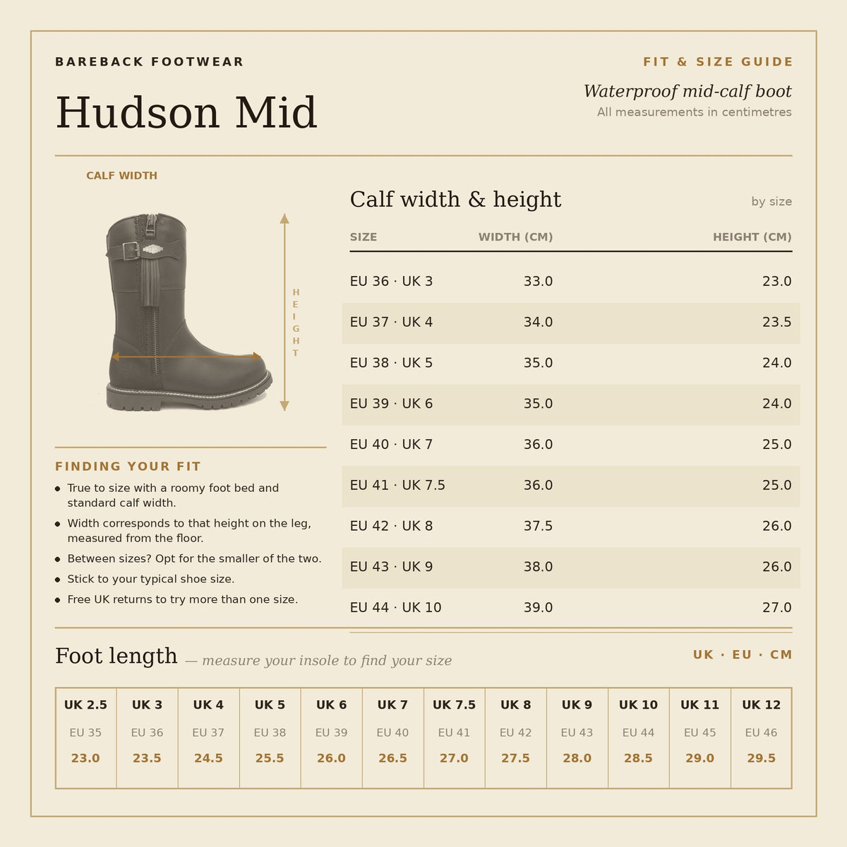 Hudson Mid Waterproof Boots - Chocolate