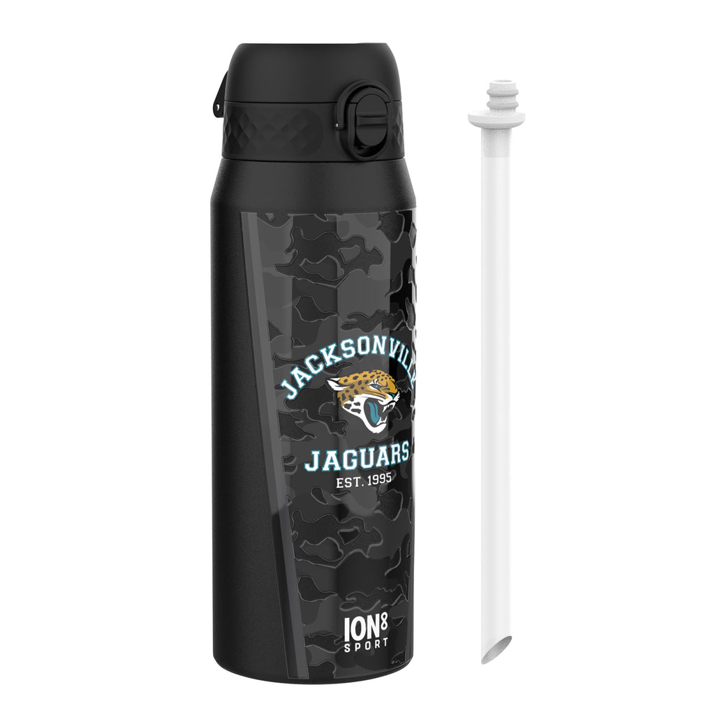 NFL x ION8 Insulated Steel Water Bottle, NFL Jaguars, 750ml (24oz)