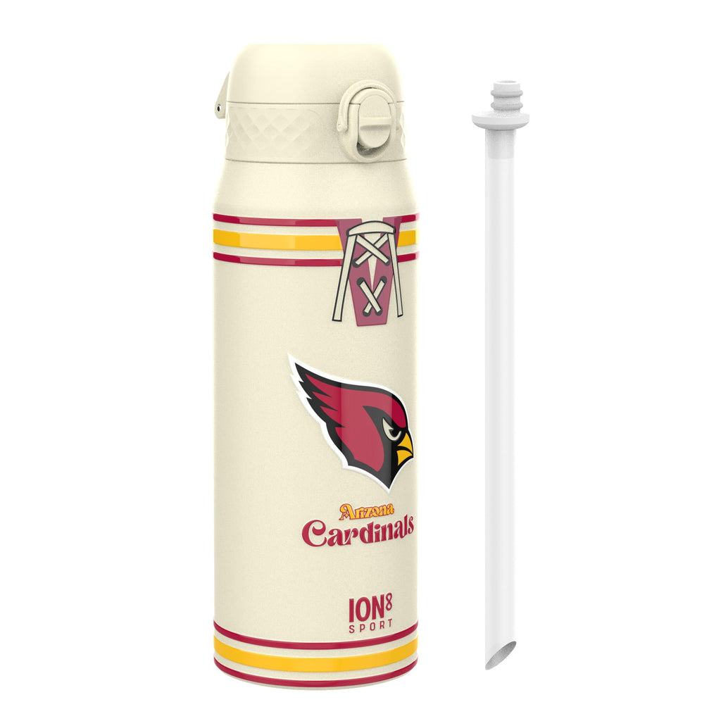 NFL x ION8 Insulated Steel Water Bottle, NFL Cardinals, 750ml (24oz)