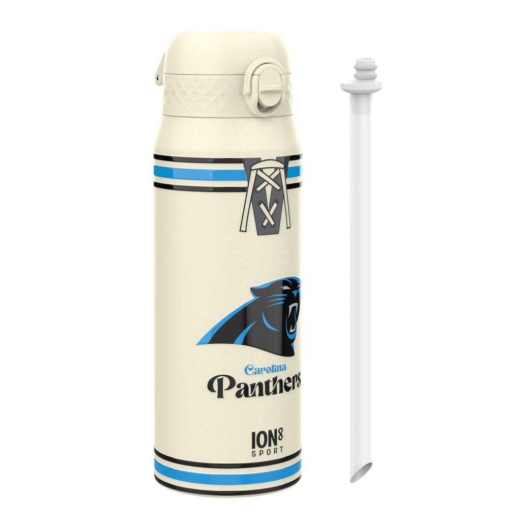 NFL x ION8 Insulated Steel Water Bottle, NFL Panthers, 750ml (24oz)