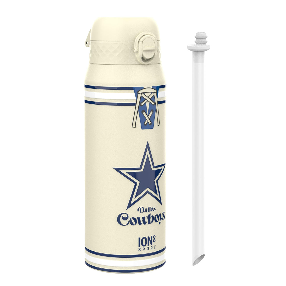 NFL x ION8 Insulated Steel Water Bottle, NFL Cowboys, 750ml (24oz)