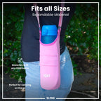 Lightweight, Sling Bottle Bag, Pink