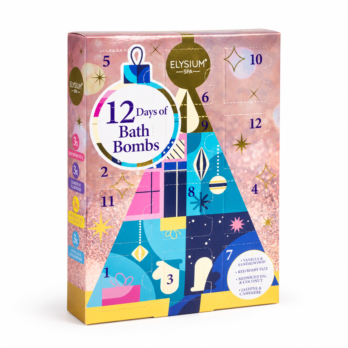 Elysium Spa 12 days of bath bombs advent calendar