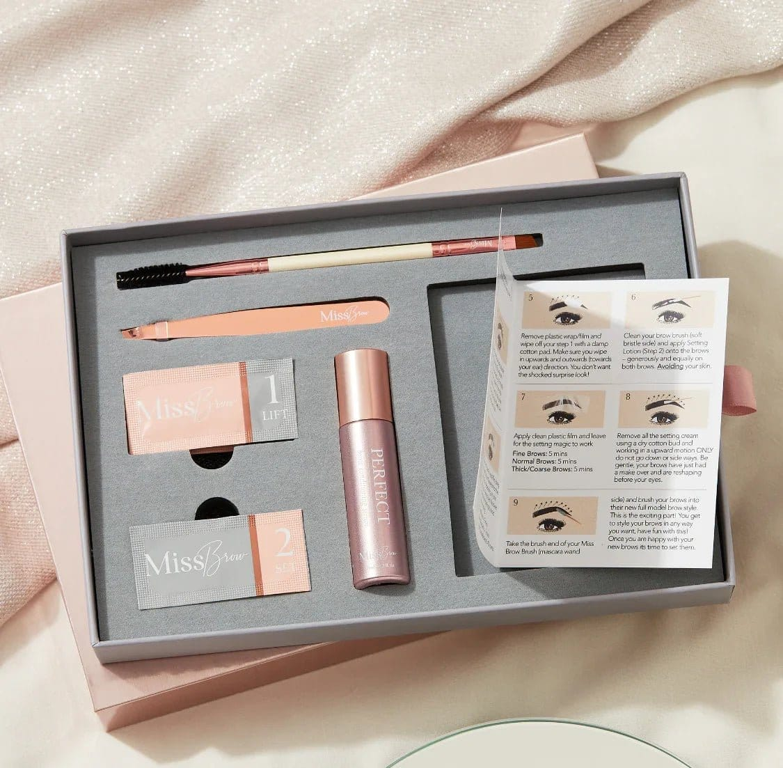 At-Home Brow Lamination Gift Kit with Tools & Aftercare Serum