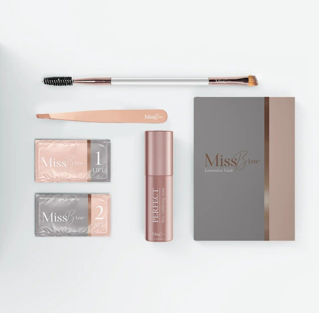 At-Home Brow Lamination Gift Kit with Tools & Aftercare Serum