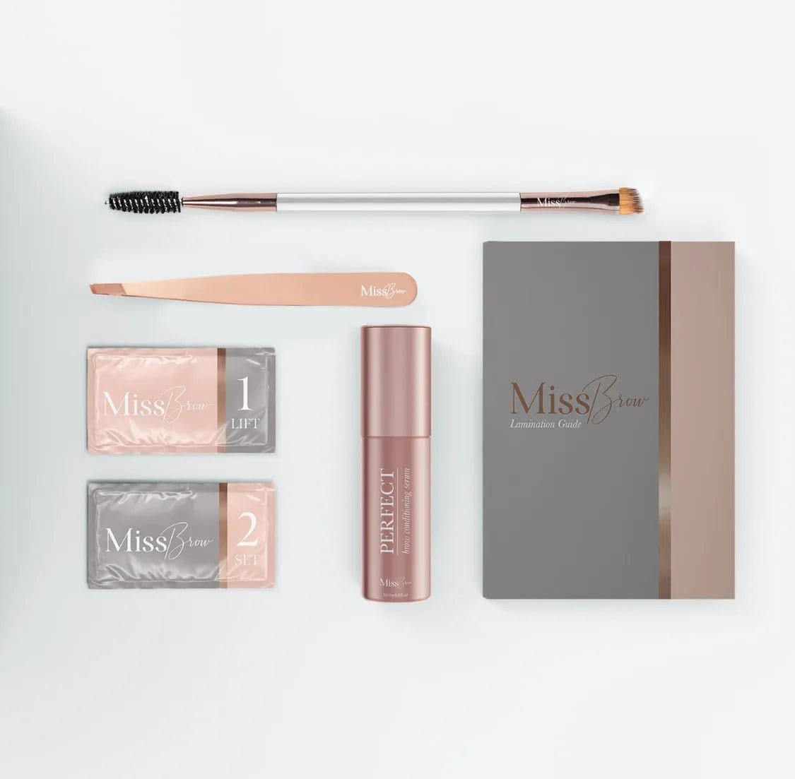 At-Home Brow Lamination Gift Kit with Tools & Aftercare Serum
