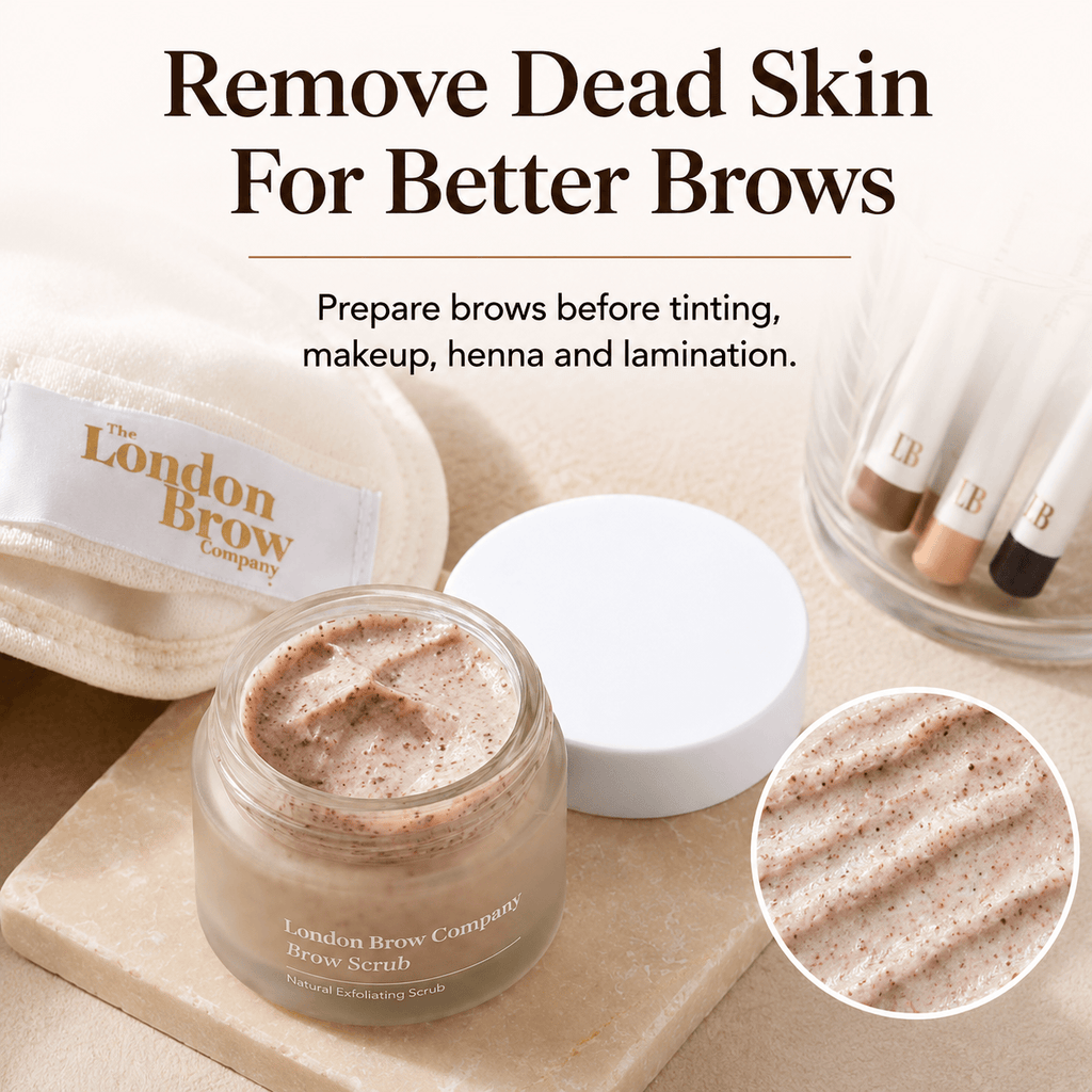 Exfoliating Brow Scrub – Natural Pre-Treatment for Henna & Tint