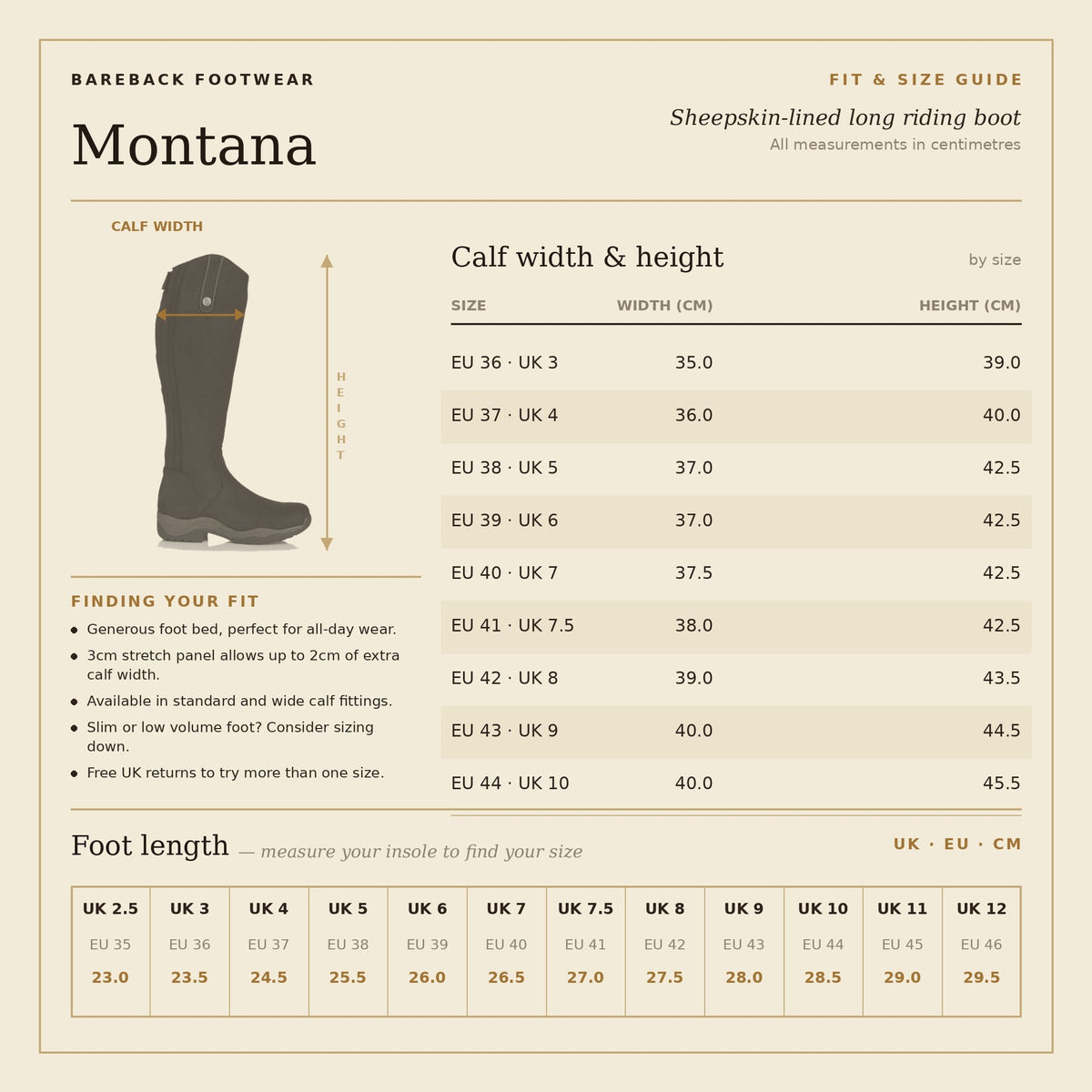 Montana Long Riding Boots - Brown